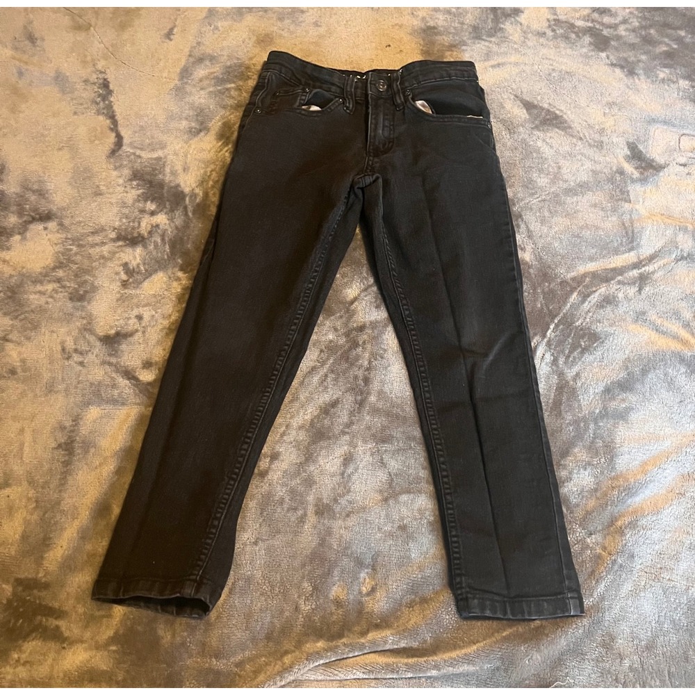 Company 81 Boys Black Slim Straight Denim Jeans Size 8